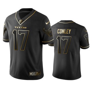 Texans Chris Conley Black Golden Edition Vapor Limited Jersey
