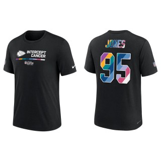 Chris Jones Kansas City Chiefs Black 2022 NFL Crucial Catch Performance T-Shirt
