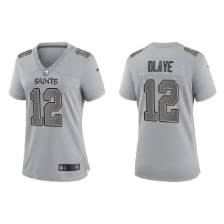 Chris Olave Women's New Orleans Saints Gray Atmosphere Fashion Game Jersey