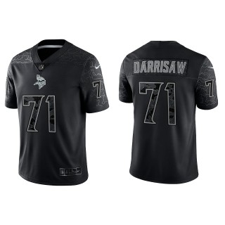 Christian Darrisaw Minnesota Vikings Black Reflective Limited Jersey