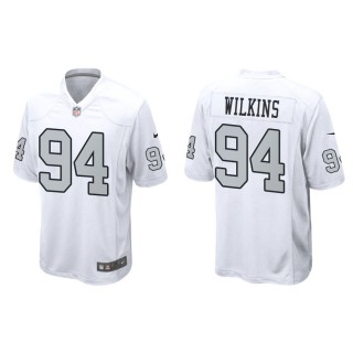 Men's Christian Wilkins Raiders White Alternate Game Jersey