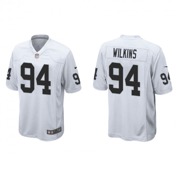 Men's Christian Wilkins Raiders White Game Jersey