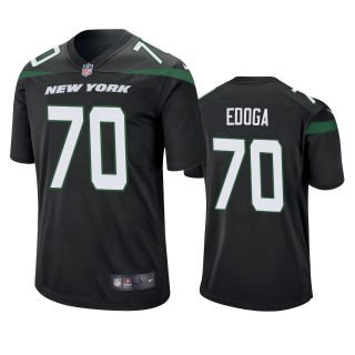 New York Jets Chuma Edoga Black Game Jersey