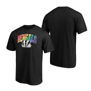 Men's Cincinnati Bengals NFL Pro Line by Fanatics Branded Black Pride Logo T-Shirt