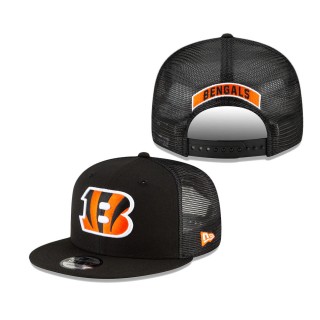 Men's Cincinnati Bengals Black Shade Trucker 9FIFTY Snapback Hat