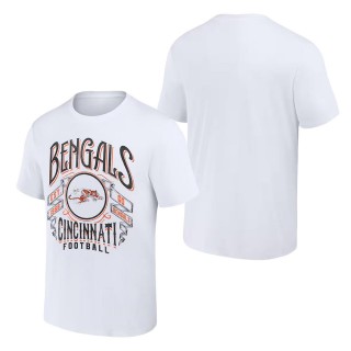 Cincinnati Bengals NFL x Darius Rucker Collection White Vintage Football T-Shirt
