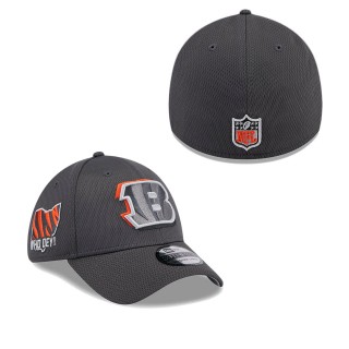 Cincinnati Bengals Graphite 2024 NFL Draft 39THIRTY Flex Hat