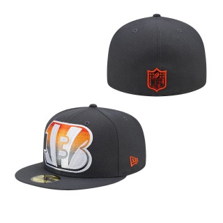 Men's Cincinnati Bengals Graphite Color Dim 59FIFTY Fitted Hat