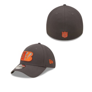 Men's Cincinnati Bengals Graphite Storm 39THIRTY Flex Hat