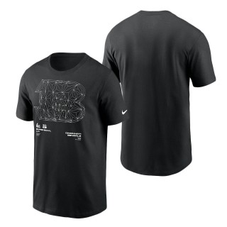 Men's Cincinnati Bengals Nike Black Super Bowl LVI Bound White Diamond Collection T-Shirt