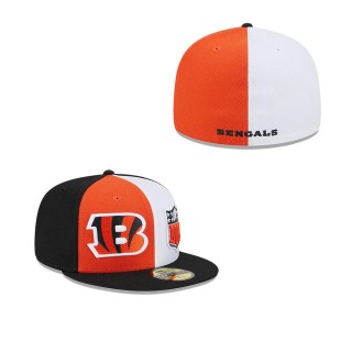 Cincinnati Bengals Orange Black 2023 Sideline 59FIFTY Fitted Hat