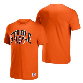 Men's Cincinnati Bengals NFL x Staple Orange Logo Lockup T-Shirt