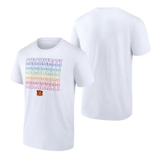 Men's Cincinnati Bengals Fanatics Branded White City Pride T-Shirt