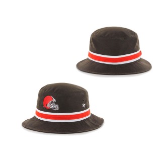 Men's Cleveland Browns '47 Brown Logo Striped Bucket Hat