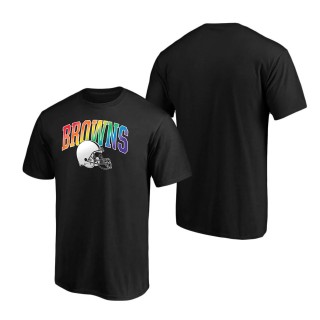 Men's Cleveland Browns NFL Pro Line by Fanatics Branded Black Pride Logo T-Shirt