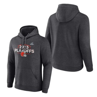 Cleveland Browns Charcoal 2023 NFL Playoffs Fleece Pullover Hoodie