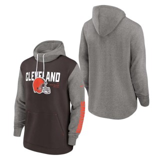 Cleveland Browns Nike Brown Fashion Color Block Pullover Hoodie