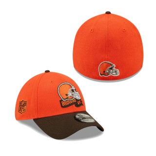 Men's Cleveland Browns Orange SEC 2022 Sideline 39THIRTY Flex Hat