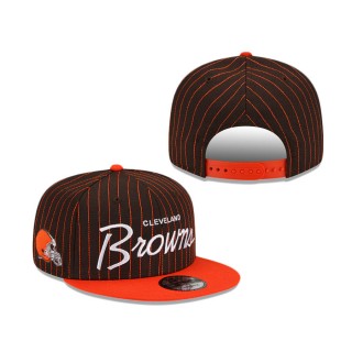 Cleveland Browns Pinstripe 9FIFTY Snapback Hat