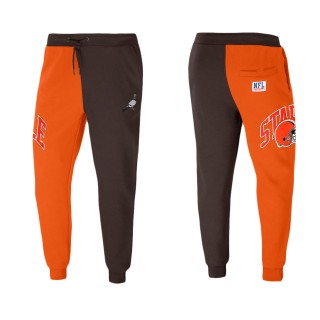 Men's Cleveland Browns NFL x Staple Brown Split Logo Fleece Pants