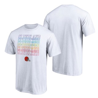 Men's Cleveland Browns Fanatics Branded White City Pride T-Shirt