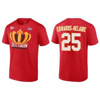 Clyde Edwards-Helaire Kansas City Chiefs Red Super Bowl LVII Champions Last Standing T-Shirt