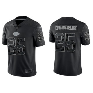 Clyde Edwards-Helaire Kansas City Chiefs Black Reflective Limited Jersey