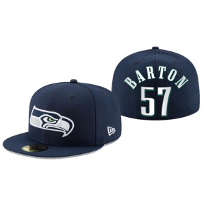 Seattle Seahawks Cody Barton Navy Omaha 59FIFTY Fitted Hat