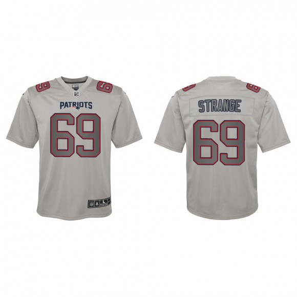 Cole Strange Youth New England Patriots Gray Atmosphere Game Jersey