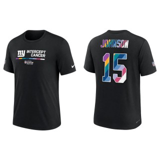 Collin Johnson New York Giants Black 2022 NFL Crucial Catch Performance T-Shirt