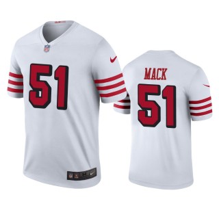 San Francisco 49ers Alex Mack White Color Rush Legend Jersey