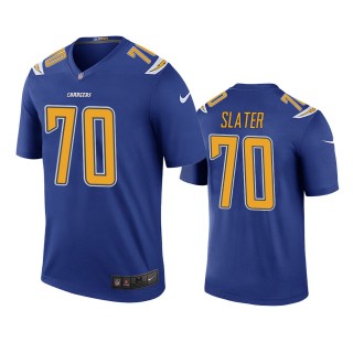 Los Angeles Chargers Rashawn Slater Royal Color Rush Legend Jersey