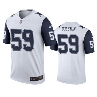 Dallas Cowboys Chauncey Golston White Color Rush Legend Jersey