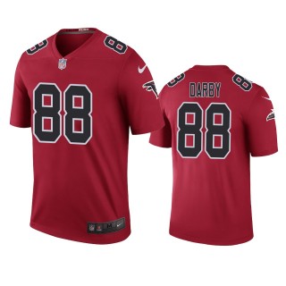 Atlanta Falcons Frank Darby Red Color Rush Legend Jersey