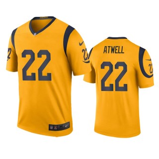 Los Angeles Rams Tutu Atwell Gold Color Rush Legend Jersey