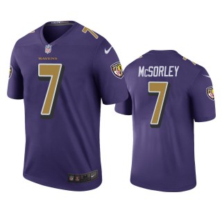 Baltimore Ravens Trace McSorley Purple Color Rush Legend Jersey