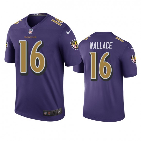 Baltimore Ravens Tylan Wallace Purple Color Rush Legend Jersey
