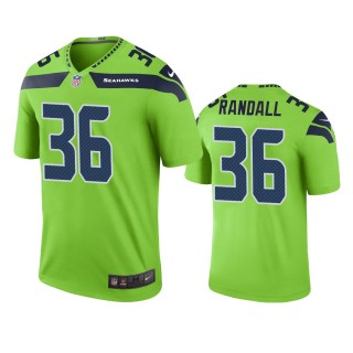 Seattle Seahawks Damarious Randall Green Color Rush Legend Jersey