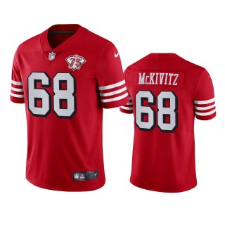 Colton McKivitz San Francisco 49ers Scarlet Vapor Limited Jersey