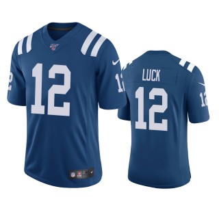 Indianapolis Colts Andrew Luck Royal 100th Season Vapor Limited Jersey
