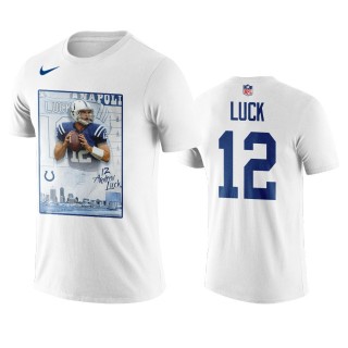 Indianapolis Colts Andrew Luck White Player Graphic T-Shirt