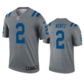 Indianapolis Colts Carson Wentz Gray Inverted Legend Jersey