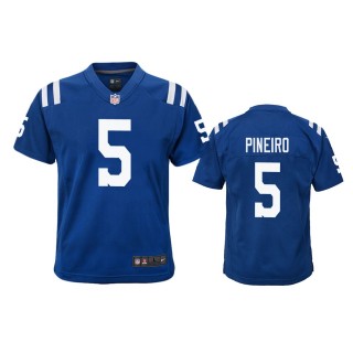 Indianapolis Colts Eddy Pineiro Royal Color Rush Game Jersey