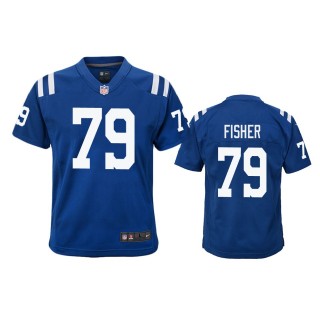 Indianapolis Colts Eric Fisher Royal Color Rush Game Jersey
