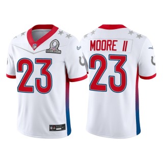 Kenny Moore II Colts 2022 AFC Pro Bowl Game Jersey White