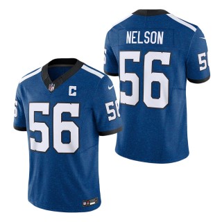 Indianapolis Colts Quenton Nelson Royal Indiana Nights Alternate Vapor F.U.S.E. Limited Jersey