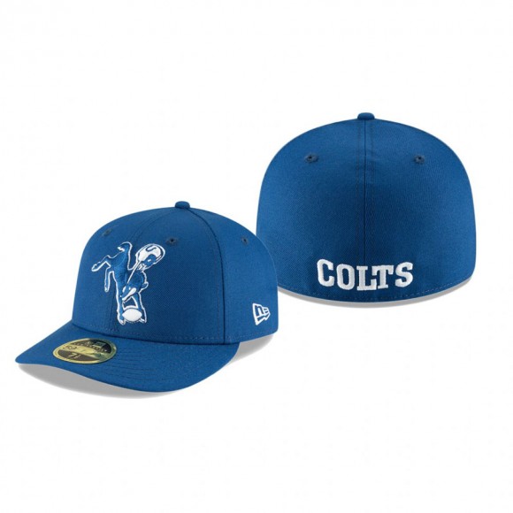 Indianapolis Colts Royal Omaha Throwback Low Profile 59FIFTY Hat