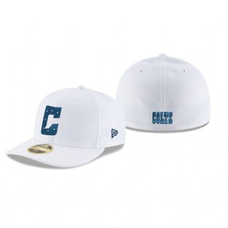 Indianapolis Colts White Omaha Alternate Logo Low Profile 59FIFTY Hat