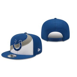 Indianapolis Colts White Royal Wave Snapback Hat