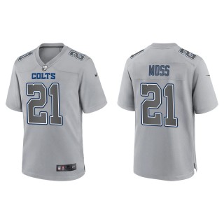 Men's Indianapolis Colts Zack Moss Gray Atmosphere Fashion Game Jersey